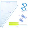 122Pieces Tipless Piping Bags - 100pcs Disposable Piping Pastry Bag