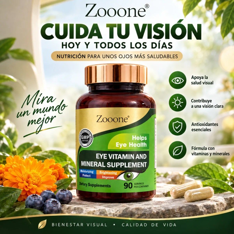 Zoone Eye Vitamin And Mineral Supplement 90 Porciones