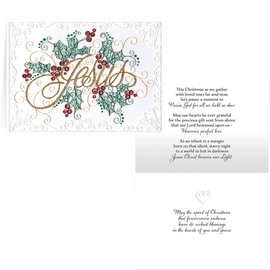 Paper Filigree Christmas Card Set of 20