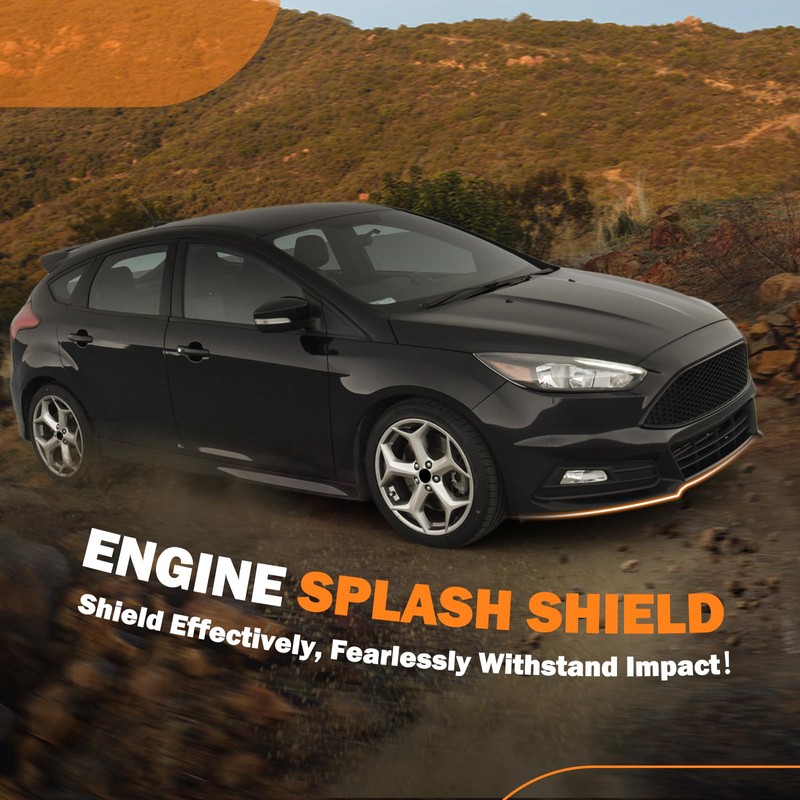 Front Engine Splash Shield Compatible with Ford Focus ST/RS 2012