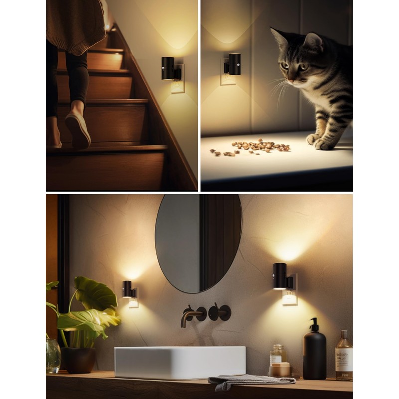 L LOHAS LED Motion Sensor Night Light Plug in, 2