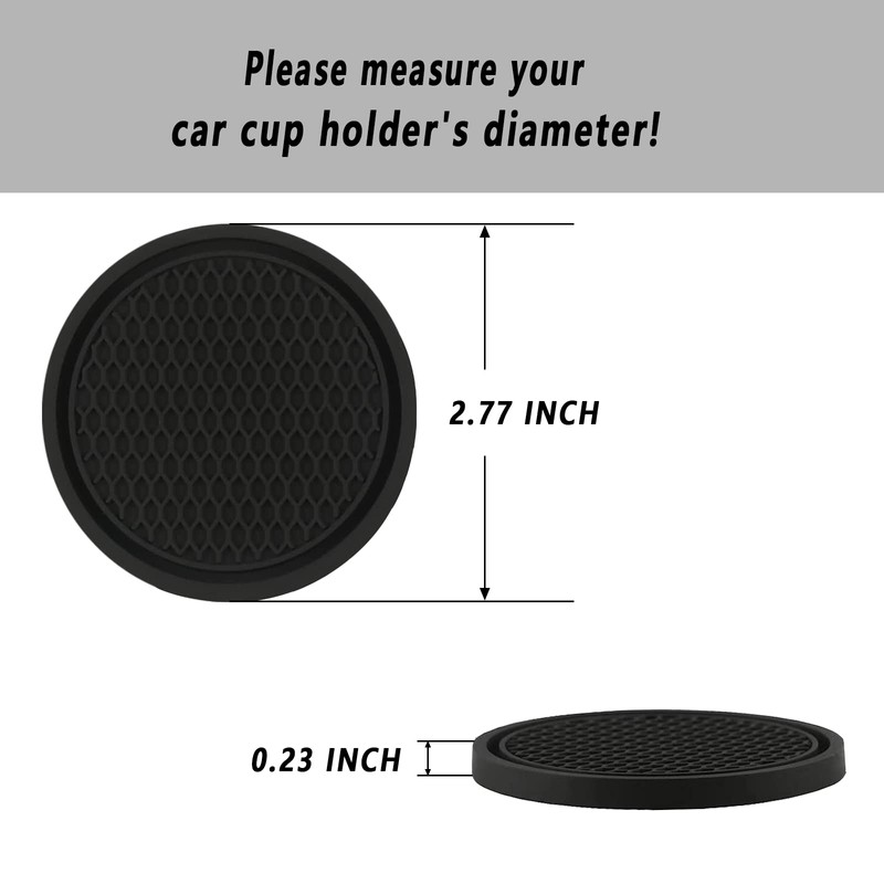 ZSDY Car Cup Coaster, 4PCS Universal Auto Non-Slip Cup Holder
