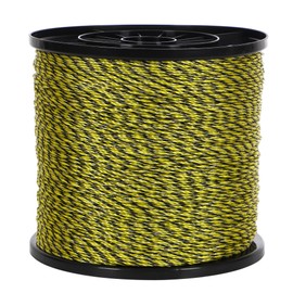 Houseables Electric Fence Wire, Hot Wire Fence, Electric Fencing, Livestock Fencing, Electrical Polywire Rope for Chicken, Agricultural, Goat, Garden, Dogs, Horse, Pig, Poly, 1026 Meters (3366 Feet)