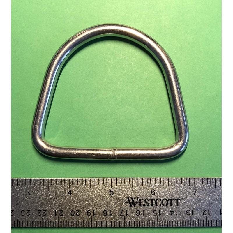 Stainless Steel 316 D Ring Welded 8mm x 80mm (5/16"