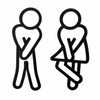 Funny Restroom Door Sign for Bathroom – 2D Acrylic Decorative