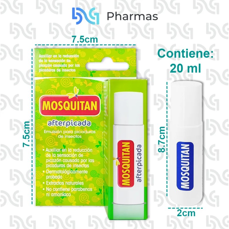 Mosquitan Roll-on After Picada De Mosquitos 20ml 3 Piezas Fresca