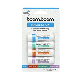 BoomBoom Nasal Stick: Powerful Essential Oil Vapors | Featured on Shark Tank | Breathe In Life - FLAVOR: Wintermint