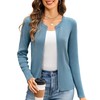 Totatuit Women's Long Sleeve Zip Up Sweater Lightweight Cardigan Crew