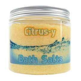 Citrus-y Bath Salts Soak - Bath Soaks, Herbal Bath Salts In A Jar, Scented Sea Salt, Natural Bath Salt Soak, Spa Gifts Epsom Salt Bath Gifts