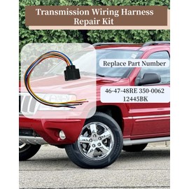 OWNDR 46RE 47RE 48RE Transmission Wiring Harness Repair Kit for 4.0L 5.2L 42RE Trans, Fit for Dodge Durango Dakota for Jeep Grand Cherokee Ram 1500 2500 3500, Replace 350-0062 12445BK