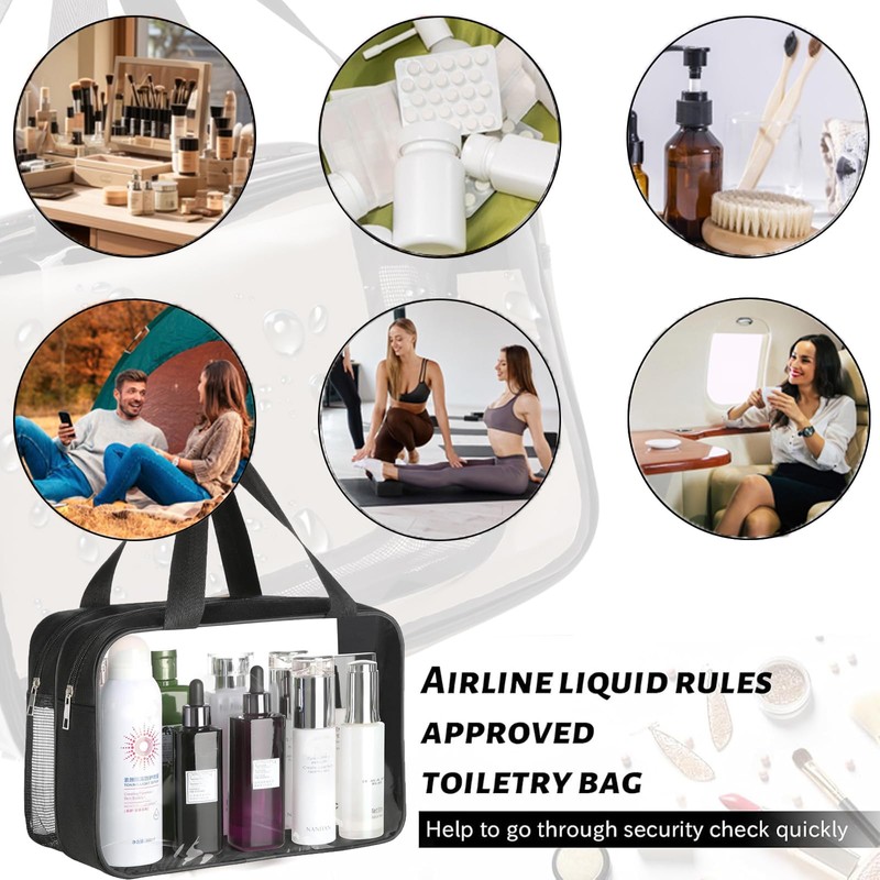 Q-WOOFF Toiletry Bag, Men's Toiletry Bag, Women's Toiletry Bag, Large,