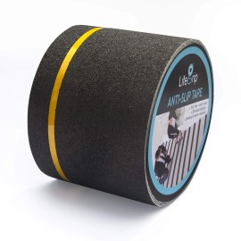 Lifegrip Anti Slip Traction Tape With Reflective Stripe, 4 Inch X 30 F