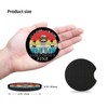 Funny Skull with Coffee Cup Holders Car Coasters Set for