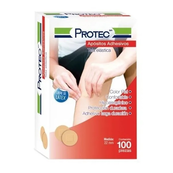 Protec Curitas/bandas Adhesivas Circulares 100 Pzs