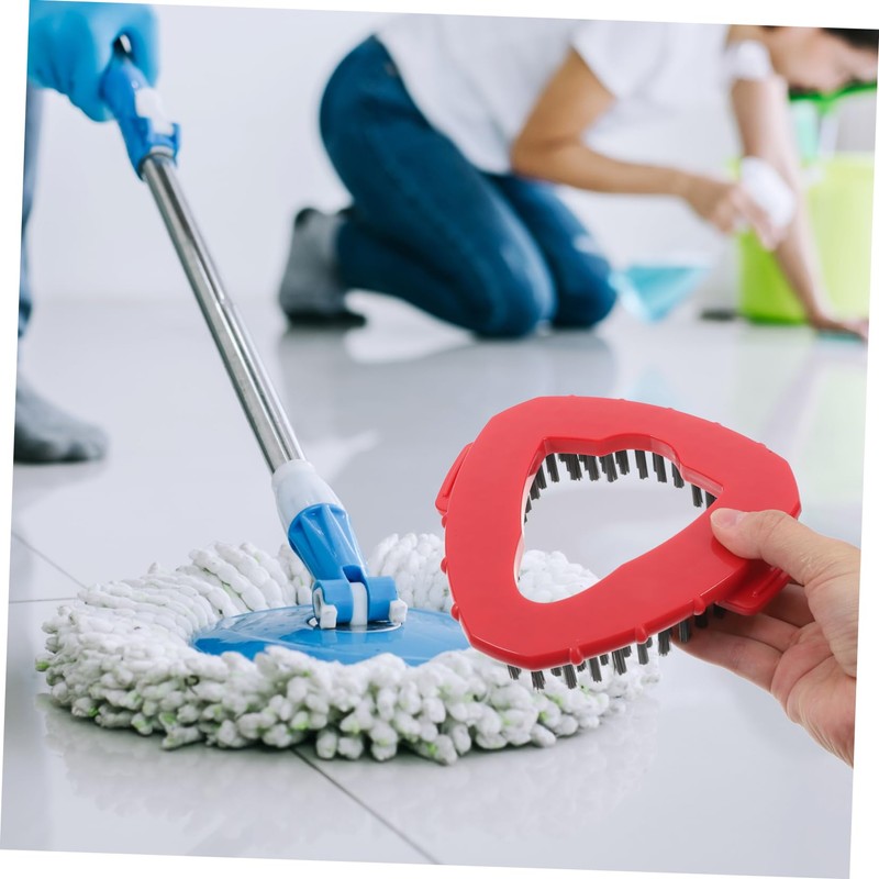 NOLITOY Durable Nylon Bristles Mop Head 2pcs Replacement for Multi-Surface