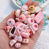 10 Stück gemischte Kawaii-Harz-Nagelanhänger, 3D-Eiscreme, Donut-Zucker, Schleim, gemischte Süßigkeiten-DIY-Nagelkunst-Dekorationen für
