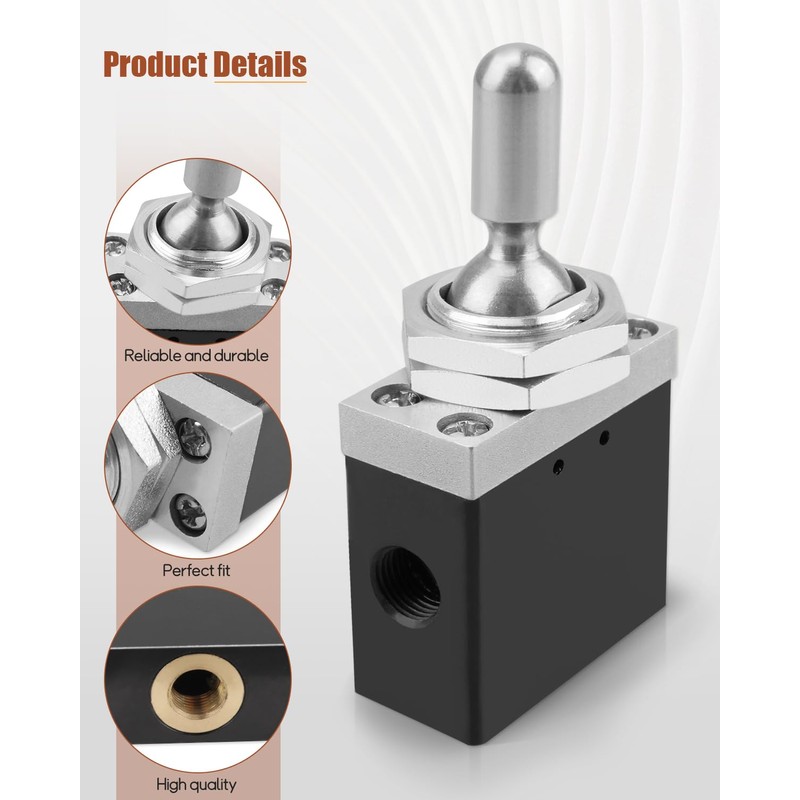 BAV020TD Neutral Lockout Toggle 3-Position Detented Valve Only, Fits For