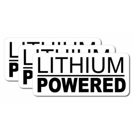 OwnTheAvenue Lithium Powered 3 Pack Vinyl Stickers 2"