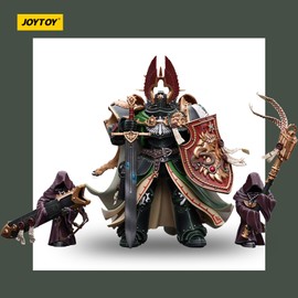 JOYTOY Warhammer 40k Dark Angels Primarch Lion El‘Jonson 1/18 Action Figure，Combining Collection Value and Fun of Playing
