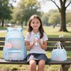 Scothen Backpack for Girls, 4PCS Rainbow Butterfly Girls Backpacks with