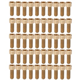 50Pcs Cap Hex Socket Screw Copper Fastener Hardware Tools Industrial Supplies M6M6x16mm