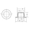 Caplugs W-20 W Series, Plastic Tapered Cap and Plug with
