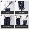 VIVETERA Folding Cane with Seat Lightweight 3.5lbs Aluminum Alloy&PP, Triple