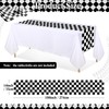 Preboun Plastic Table Runner 14 x 108 Inches Flag Tablecloth