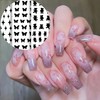 SILPECWEE 17 Sheets Airbrush Stencils for Nails French Tip Nail