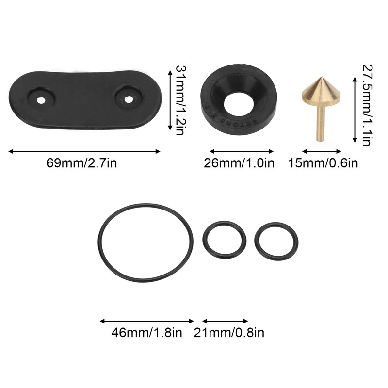 Heater Control Valve Repair Set 64118391348 Replacement for 5 Series
