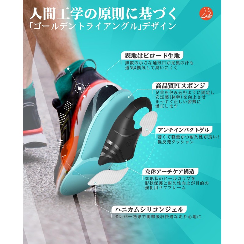 Insole, No Fatigue, Shock Absorption to Support Walking, Standing, Work,