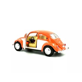 Kinsmart (5373D) 5" Kinsmart Volkswagen Classical Beetle Diecast  Toy Car 1:32 Orange Co.