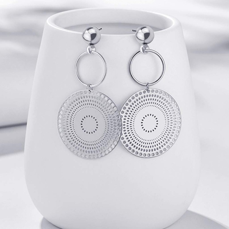 Tongcloud 100pcs Hypoallergenic Silver Ball Post Earrings Stainless Steel Stud