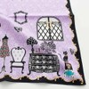 Blooming 109024-0003-03 Anna Sui Print Handkerchief Boutique (Purple) [100% Cotton]