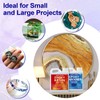 JANCHUN Crystal Clear Epoxy Resin Kit 72oz, Bubble-Free, Anti-Yellowing, Self