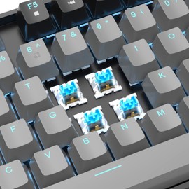 MageGee 75% Mechanical Gaming Keyboard with Blue Switch, LED Blue Backlit Key...