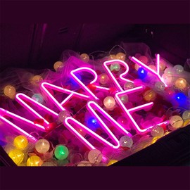 LED Alphabet Neon Night Lights - Pink Neon Letters A-Z, Battery/USB Powered Word Light for Home, Bar, Cafe, Party, Festival, Christmas, Birthday