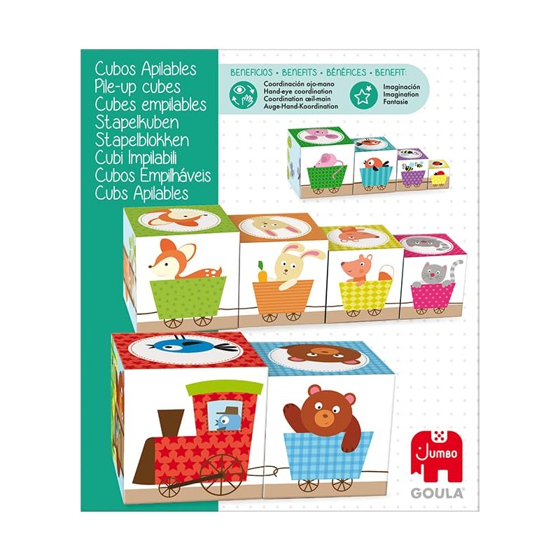 Goula Stackable Woodland Cubes