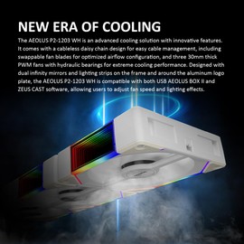 GAMDIAS Aeolus P2-1203U WH Gaming Case Fan