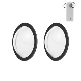 PULUZ Dual Lens Guard for Ricoh Theta SC2 / S/V PC Spherical Protective Cover Case for Ricoh Theta SC2 Camera Accessories(Transparent Lens Cap)