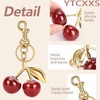 YTCXXS Glitter Cherry Keychain Charm Purse Handbags Accessory Cute Bag