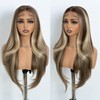 Style Icon Easy-360 Lace Wigs 28 inch Brown Highlight Free