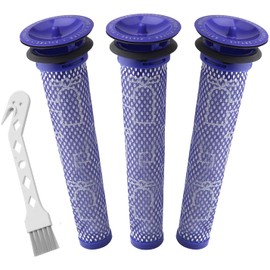 Colorfullife 3 + 1 Pack Pre Filters for Dyson DC58, DC59, V6, V7, V8 Vacuum. Replacements Part # 965661-01. 3 Filters Kit for Dyson Filter Replacements