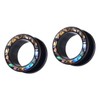 SAFIGLE 2pairs Delicate Ear Fashionable Ear Stretchers Tunnels for Men