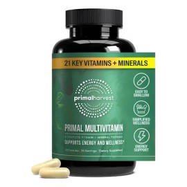 Multivitamínico Primal Harvest 21 Vitaminas y Minerales 30 Cápsulas                                                                                   
