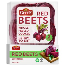 Gefen Red Beets, Whole, Peeled, Cooked & Ready to Eat, 1.1 lb (3 Pack)