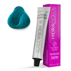 HIDRACOLOR - Tinte Semipermanente para Cabello Fashion Colors Pastel Azul Aqua 90 ml, con Miel y Aloe Vera, Cuida y Nutre el Cabello, Cobertura Total, Coloración Uniforme y Brillante, con Filtro UV