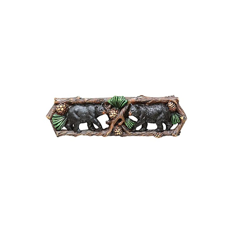BLACK FOREST DECOR Pinecone Bears Cabinet Pulls - Set of