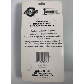Atlas 1001068 Industrial Rail O-36 1/4 Curve Track NEW