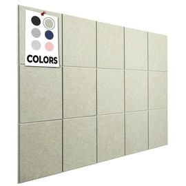 WALLHERO Corkboards for Wall, 59"x36" | 15 Pack | Cork Board Squares, Pin Up Board, Office Board for Wall, Big Bulletin Board, Cork Roll with Adhesive Backing (Sage Green)